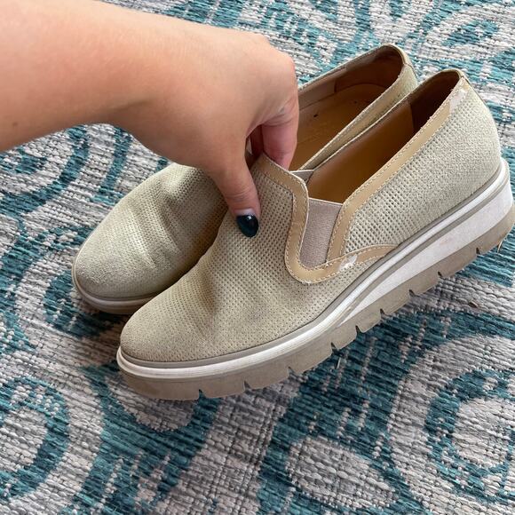 Clorinda Antinori Made in Italy Perforated Suede Platform Loafers -‎ Size 36 - Picture 5 of 8